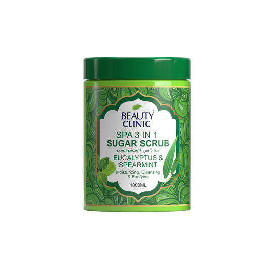 Beauty Clinic Spa 3 in 1 Sugar Scrub – Eucalyptus & Spearmint